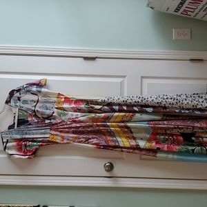 Johnny Was silk maxi dress